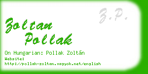 zoltan pollak business card