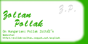 zoltan pollak business card